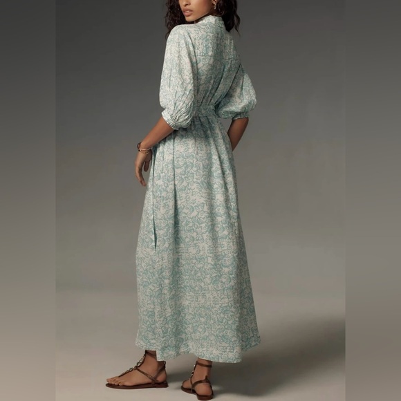 Anthropologie The Irene Linen Shirt Dress by Maeve, size S - Picture 3 of 6